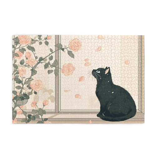 Katze Puzzle Volltonfarbe Puzzle 300 Teile Erwachsene, Clevere Rätsel, Geschicklichkeitsspiel für die Ganze Familie, Holz Farbenfrohes Jigsaws mit Geschenkbox, Geschenke für Frauen 38x26cm E-1707 Katze Puzzle Volltonfarbe Puzzle 300 Teile Erwachsene, Clevere Rätsel, Geschicklichkeitsspiel für die Ganze Familie, Holz Farbenfrohes Jigsaws mit Geschenkbox, Geschenke für Frauen 38x26cm E-1707 von Wehsaeho