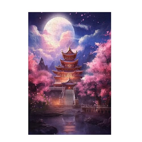 Kirschblüten Puzzle Fünfstöckige Pagode Puzzle Große 1000 Teile Erwachsene, Clevere Rätsel, Geschicklichkeitsspiel für die Ganze Familie, Holz Farbenfrohes Jigsaws, Geschenke für Frauen 75x50cm D-1548 Kirschblüten Puzzle Fünfstöckige Pagode Puzzle Große 1000 Teile Erwachsene, Clevere Rätsel, Geschicklichkeitsspiel für die Ganze Familie, Holz Farbenfrohes Jigsaws, Geschenke für Frauen 75x50cm D-1548 von Wehsaeho