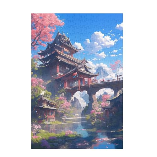 Kirschblüten Puzzle Japan Puzzle Große 500 Teile Erwachsene, Clevere Rätsel, Geschicklichkeitsspiel für die Ganze Familie, Holz Farbenfrohes Jigsaws mit Geschenkbox, Zimmer Deko 52x38cm D-1194 Kirschblüten Puzzle Japan Puzzle Große 500 Teile Erwachsene, Clevere Rätsel, Geschicklichkeitsspiel für die Ganze Familie, Holz Farbenfrohes Jigsaws mit Geschenkbox, Zimmer Deko 52x38cm D-1194 von Wehsaeho