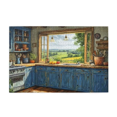 Küche Puzzle Frühling Puzzle 300 Teile Erwachsene, Clevere Rätsel, Geschicklichkeitsspiel für die Ganze Familie, Holz Farbenfrohes Jigsaws, Geschenkbox Verpackung, Geschenke für Frauen 38x26cm E-1495 Küche Puzzle Frühling Puzzle 300 Teile Erwachsene, Clevere Rätsel, Geschicklichkeitsspiel für die Ganze Familie, Holz Farbenfrohes Jigsaws, Geschenkbox Verpackung, Geschenke für Frauen 38x26cm E-1495 von Wehsaeho