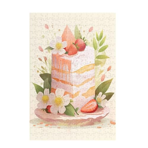 Küche Puzzle Kuchen Puzzle Große 500 Teile Erwachsene, Clevere Rätsel, Geschicklichkeitsspiel für die Ganze Familie, Holz Farbenfrohes Jigsaws mit Geschenkbox Verpackung, Zimmer Deko 52x38cm D-1352 von Wehsaeho