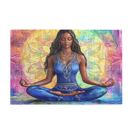 Meditation Puzzle Frau Puzzle 300 Teile Erwachsene, Clevere Rätsel, Geschicklichkeitsspiel für die Ganze Familie, Holz Farbenfrohes Jigsaws, Geschenkbox Verpackung, Geschenke für Frauen 38x26cm E-1753 Meditation Puzzle Frau Puzzle 300 Teile Erwachsene, Clevere Rätsel, Geschicklichkeitsspiel für die Ganze Familie, Holz Farbenfrohes Jigsaws, Geschenkbox Verpackung, Geschenke für Frauen 38x26cm E-1753 von Wehsaeho