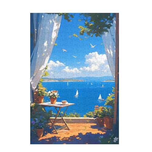 Meer Puzzle Landschaft Puzzle Große 300 Teile Erwachsene, Clevere Rätsel, Geschicklichkeitsspiel für die Ganze Familie, Holz Farbenfrohes Jigsaws mit Geschenkbox, Geschenke für Frauen 38x26cm D-1144 Meer Puzzle Landschaft Puzzle Große 300 Teile Erwachsene, Clevere Rätsel, Geschicklichkeitsspiel für die Ganze Familie, Holz Farbenfrohes Jigsaws mit Geschenkbox, Geschenke für Frauen 38x26cm D-1144 von Wehsaeho