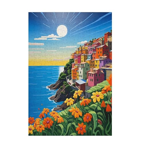 Meer Puzzle Landschaft Puzzle Große 6000 Teile Erwachsene, Clevere Rätsel, Geschicklichkeitsspiel für die Ganze Familie, Holz Farbenfrohes Jigsaws mit Geschenkbox, Zimmer Deko 105x179cm D-1609 von Wehsaeho