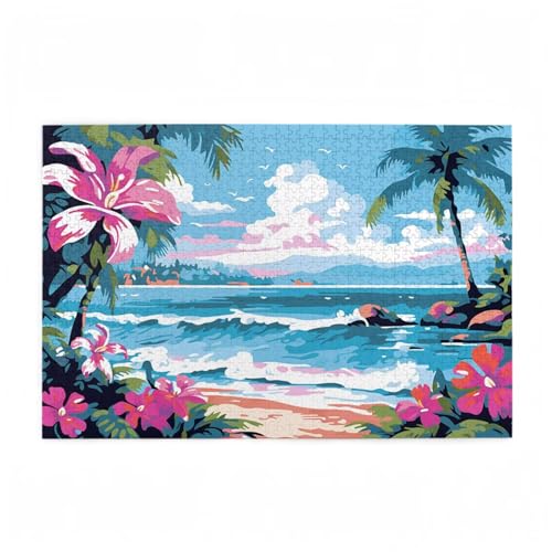 Meer Puzzle Strand Puzzle Große 300 Teile Erwachsene, Clevere Rätsel, Geschicklichkeitsspiel für die Ganze Familie, Holz Farbenfrohes Jigsaws mit Geschenkbox Verpackung, Zimmer Deko 38x26cm D-668 Meer Puzzle Strand Puzzle Große 300 Teile Erwachsene, Clevere Rätsel, Geschicklichkeitsspiel für die Ganze Familie, Holz Farbenfrohes Jigsaws mit Geschenkbox Verpackung, Zimmer Deko 38x26cm D-668 von Wehsaeho