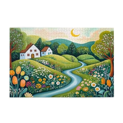 Mond Puzzle Karikatur Puzzle Große 1500 Teile Erwachsene, Clevere Rätsel, Geschicklichkeitsspiel für die Ganze Familie, Holz Farbenfrohes Jigsaws mit Geschenkbox, Geschenke für Frauen 87x57cm E-1200 Mond Puzzle Karikatur Puzzle Große 1500 Teile Erwachsene, Clevere Rätsel, Geschicklichkeitsspiel für die Ganze Familie, Holz Farbenfrohes Jigsaws mit Geschenkbox, Geschenke für Frauen 87x57cm E-1200 von Wehsaeho