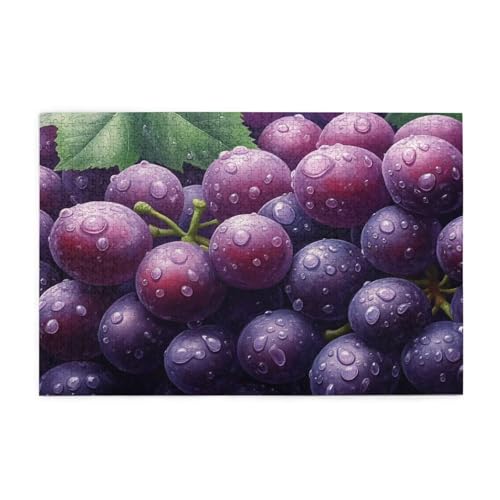 Obst Puzzle Traube Puzzle 300 Teile Erwachsene, Clevere Rätsel, Geschicklichkeitsspiel für die Ganze Familie, Holz Farbenfrohes Jigsaws mit Geschenkbox Verpackung, Geschenke für Frauen 38x26cm E-283 Obst Puzzle Traube Puzzle 300 Teile Erwachsene, Clevere Rätsel, Geschicklichkeitsspiel für die Ganze Familie, Holz Farbenfrohes Jigsaws mit Geschenkbox Verpackung, Geschenke für Frauen 38x26cm E-283 von Wehsaeho