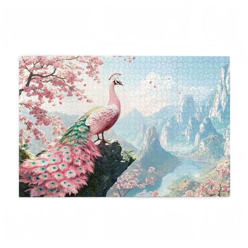 Pfau Puzzle Berg Puzzle Große 200 Teile Erwachsene, Clevere Rätsel, Geschicklichkeitsspiel für die Ganze Familie, Holz Farbenfrohes Jigsaws mit Geschenkbox Verpackung, Zimmer Deko 35x25cm D-184 Pfau Puzzle Berg Puzzle Große 200 Teile Erwachsene, Clevere Rätsel, Geschicklichkeitsspiel für die Ganze Familie, Holz Farbenfrohes Jigsaws mit Geschenkbox Verpackung, Zimmer Deko 35x25cm D-184 von Wehsaeho