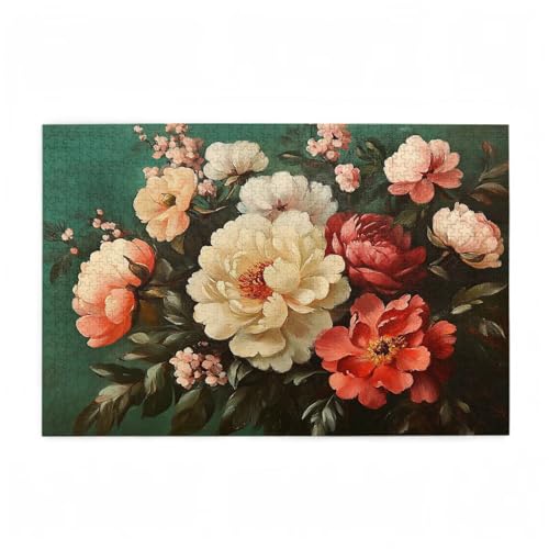 Pfingstrose Puzzle Blume Puzzle Große 200 Teile Erwachsene, Clevere Rätsel, Geschicklichkeitsspiel für die Ganze Familie, Holz Farbenfrohes Jigsaws mit Geschenkbox, Geschenke für Frauen 35x25cm D-362 Pfingstrose Puzzle Blume Puzzle Große 200 Teile Erwachsene, Clevere Rätsel, Geschicklichkeitsspiel für die Ganze Familie, Holz Farbenfrohes Jigsaws mit Geschenkbox, Geschenke für Frauen 35x25cm D-362 von Wehsaeho