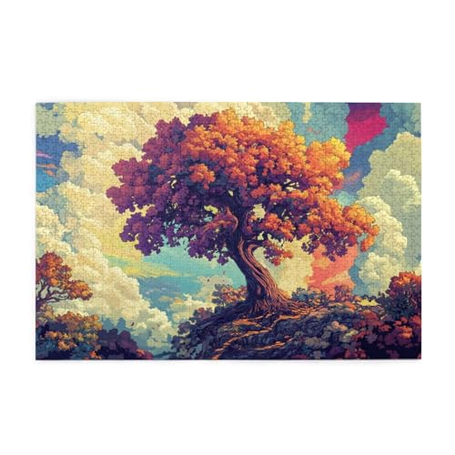 Puzzle 1000 Teile Baum des Lebens Puzzle Wolke DIY Kreative Holz Jigsaws für Erwachsene, Impossible Herausfordernde Familie Aktivität Spiele, Deko Wohnzimmer, Geschenke für Frauen 75x50cm E-1423 Puzzle 1000 Teile Baum des Lebens Puzzle Wolke DIY Kreative Holz Jigsaws für Erwachsene, Impossible Herausfordernde Familie Aktivität Spiele, Deko Wohnzimmer, Geschenke für Frauen 75x50cm E-1423 von Wehsaeho