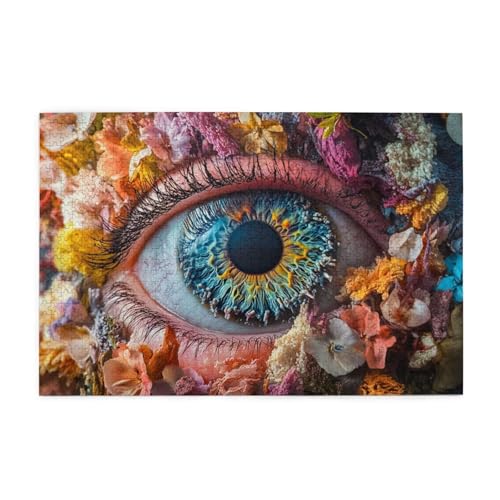 Puzzle 1000 Teile Blume Puzzle Auge DIY Kreative Holz Jigsaws für Erwachsene mit Geschenkbox Verpackung, Impossible Herausfordernde Familie Aktivität Spiele, Deko Wohnzimmer Geschenke 75x50cm E-1420 Puzzle 1000 Teile Blume Puzzle Auge DIY Kreative Holz Jigsaws für Erwachsene mit Geschenkbox Verpackung, Impossible Herausfordernde Familie Aktivität Spiele, Deko Wohnzimmer Geschenke 75x50cm E-1420 von Wehsaeho