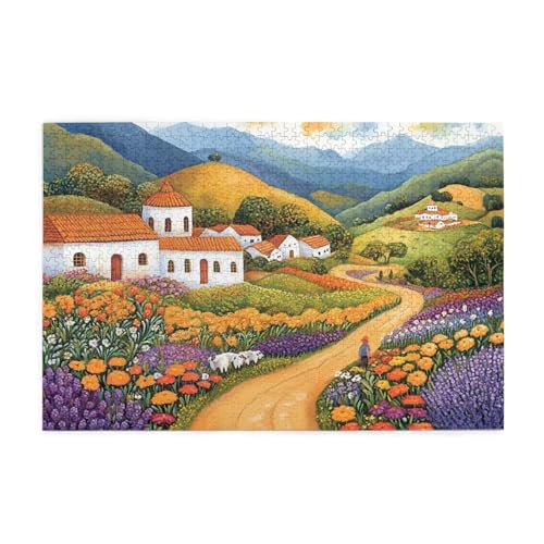 Puzzle 1000 Teile Blume Puzzle Berg DIY Kreative Holz Jigsaws für Erwachsene mit Geschenkbox Verpackung, Impossible Herausfordernde Familie Aktivität Spiele, Deko Wohnzimmer Geschenke 75x50cm E-528 Puzzle 1000 Teile Blume Puzzle Berg DIY Kreative Holz Jigsaws für Erwachsene mit Geschenkbox Verpackung, Impossible Herausfordernde Familie Aktivität Spiele, Deko Wohnzimmer Geschenke 75x50cm E-528 von Wehsaeho