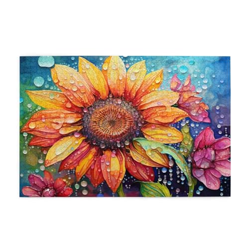 Puzzle 1000 Teile Blume Puzzle Farbe DIY Kreative Holz Jigsaws für Erwachsene mit Geschenkbox Verpackung, Impossible Herausfordernde Familie Aktivität Spiele, Deko Wohnzimmer Geschenke 75x50cm E-737 Puzzle 1000 Teile Blume Puzzle Farbe DIY Kreative Holz Jigsaws für Erwachsene mit Geschenkbox Verpackung, Impossible Herausfordernde Familie Aktivität Spiele, Deko Wohnzimmer Geschenke 75x50cm E-737 von Wehsaeho
