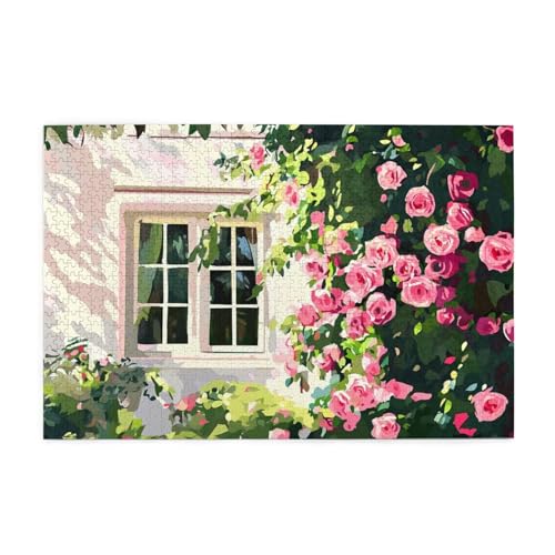 Puzzle 1000 Teile Blume Puzzle Fensterbank DIY Kreative Holz Jigsaws für Erwachsene mit Geschenkbox Verpackung, Impossible Herausfordernde Familie Aktivität Spiele, Wanddeko Geschenke 75x50cm E-1154 Puzzle 1000 Teile Blume Puzzle Fensterbank DIY Kreative Holz Jigsaws für Erwachsene mit Geschenkbox Verpackung, Impossible Herausfordernde Familie Aktivität Spiele, Wanddeko Geschenke 75x50cm E-1154 von Wehsaeho