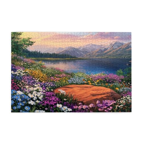 Puzzle 1000 Teile Blume Puzzle Landschaft DIY Kreative Holz Jigsaws für Erwachsene, Geschenkbox Verpackung, Impossible Herausfordernde Familie Aktivität Spiele, Deko Wohnzimmer 75x50cm E-1820 Puzzle 1000 Teile Blume Puzzle Landschaft DIY Kreative Holz Jigsaws für Erwachsene, Geschenkbox Verpackung, Impossible Herausfordernde Familie Aktivität Spiele, Deko Wohnzimmer 75x50cm E-1820 von Wehsaeho