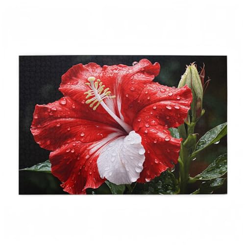 Puzzle 1000 Teile Blume Puzzle Rot DIY Kreative Holz Jigsaws für Erwachsene mit Geschenkbox Verpackung, Impossible Herausfordernde Familie Aktivität Spiele, Wohnzimmer Deko Geschenke 75x50cm D-737 Puzzle 1000 Teile Blume Puzzle Rot DIY Kreative Holz Jigsaws für Erwachsene mit Geschenkbox Verpackung, Impossible Herausfordernde Familie Aktivität Spiele, Wohnzimmer Deko Geschenke 75x50cm D-737 von Wehsaeho