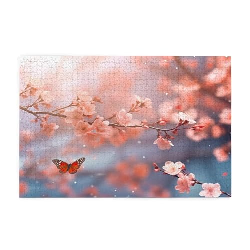 Puzzle 1000 Teile Blume Puzzle Schmetterling DIY Kreative Holz Jigsaws für Erwachsene mit Geschenkbox Verpackung, Impossible Herausfordernde Familie Aktivität Spiele, Wanddeko Geschenke 75x50cm E-28 Puzzle 1000 Teile Blume Puzzle Schmetterling DIY Kreative Holz Jigsaws für Erwachsene mit Geschenkbox Verpackung, Impossible Herausfordernde Familie Aktivität Spiele, Wanddeko Geschenke 75x50cm E-28 von Wehsaeho