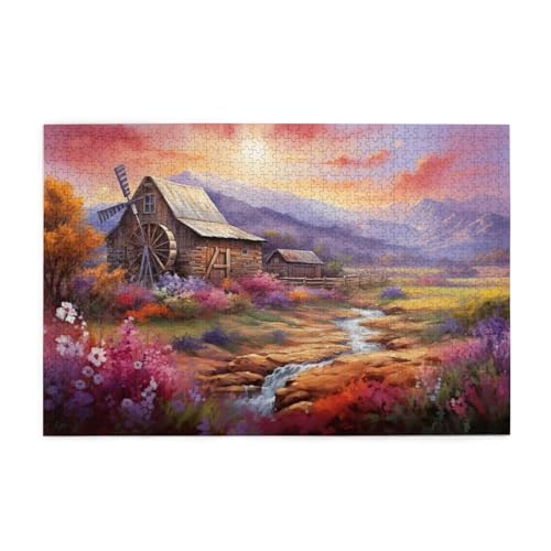 Puzzle 1000 Teile Blume Puzzle Sonnenuntergang DIY Kreative Holz Jigsaws für Erwachsene, Impossible Herausfordernde Familie Aktivität Spiele, Deko Wohnzimmer, Geschenke für Frauen 75x50cm E-53 Puzzle 1000 Teile Blume Puzzle Sonnenuntergang DIY Kreative Holz Jigsaws für Erwachsene, Impossible Herausfordernde Familie Aktivität Spiele, Deko Wohnzimmer, Geschenke für Frauen 75x50cm E-53 von Wehsaeho