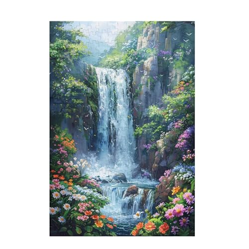 Puzzle 1000 Teile Fallen Puzzle Blume DIY Kreative Holz Jigsaws für Erwachsene mit Geschenkbox Verpackung, Impossible Herausfordernde Familie Aktivität Spiele, Geschenke für Frauen 75x50cm D-1058 von Wehsaeho