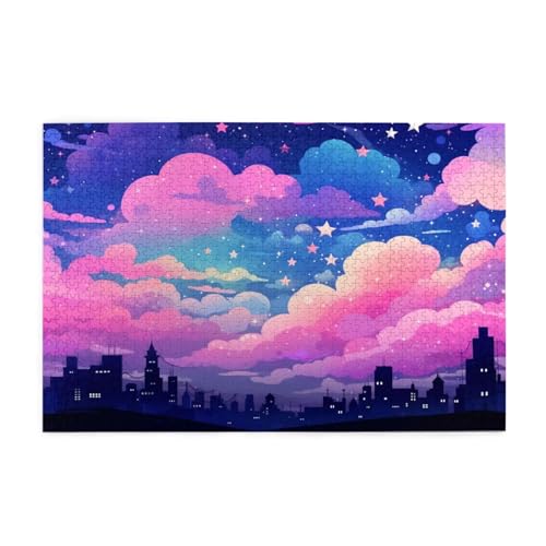 Puzzle 1000 Teile Farbe Puzzle Wolke DIY Kreative Holz Jigsaws für Erwachsene mit Geschenkbox Verpackung, Impossible Herausfordernde Familie Aktivität Spiele, Deko Wohnzimmer Geschenke 75x50cm E-230 Puzzle 1000 Teile Farbe Puzzle Wolke DIY Kreative Holz Jigsaws für Erwachsene mit Geschenkbox Verpackung, Impossible Herausfordernde Familie Aktivität Spiele, Deko Wohnzimmer Geschenke 75x50cm E-230 von Wehsaeho