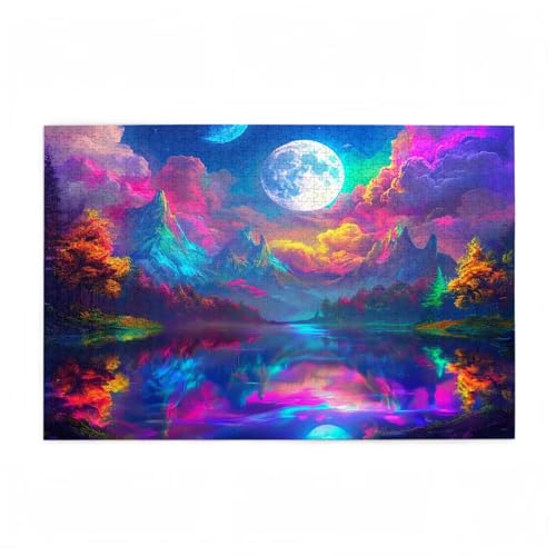 Puzzle 1000 Teile Farbe Puzzle Wolke DIY Kreative Holz Jigsaws für Erwachsene mit Geschenkbox Verpackung, Impossible Herausfordernde Familie Aktivität Spiele, Geschenke für Frauen 75x50cm D-38 Puzzle 1000 Teile Farbe Puzzle Wolke DIY Kreative Holz Jigsaws für Erwachsene mit Geschenkbox Verpackung, Impossible Herausfordernde Familie Aktivität Spiele, Geschenke für Frauen 75x50cm D-38 von Wehsaeho