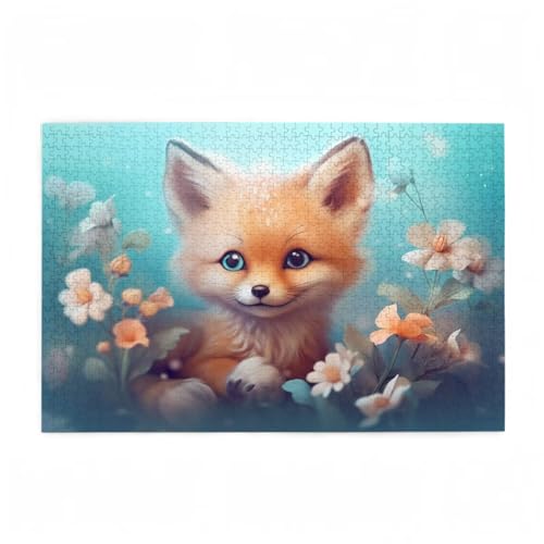 Puzzle 1000 Teile Fuchs Puzzle Niedlich DIY Kreative Holz Jigsaws für Erwachsene mit Geschenkbox Verpackung, Impossible Herausfordernde Familie Aktivität Spiele, Deko Wohnzimmer 75x50cm D-587 Puzzle 1000 Teile Fuchs Puzzle Niedlich DIY Kreative Holz Jigsaws für Erwachsene mit Geschenkbox Verpackung, Impossible Herausfordernde Familie Aktivität Spiele, Deko Wohnzimmer 75x50cm D-587 von Wehsaeho