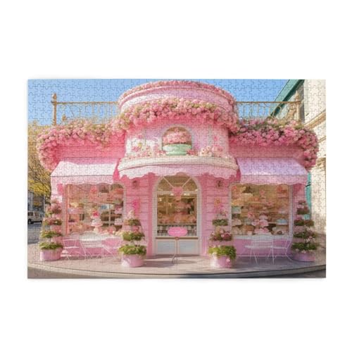 Puzzle 1000 Teile Garten Puzzle Blume DIY Kreative Holz Jigsaws für Erwachsene mit Geschenkbox Verpackung, Impossible Herausfordernde Familie Aktivität Spiele, Deko Wohnzimmer Geschenke 75x50cm E-652 von Wehsaeho