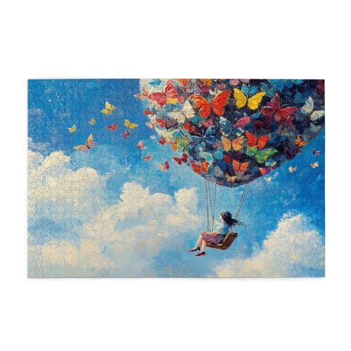 Puzzle 1000 Teile Heißluftballon Puzzle Schmetterling DIY Kreative Holz Jigsaws für Erwachsene, Impossible Herausfordernde Familie Aktivität Spiele, Wanddeko, Geschenke für Frauen 75x50cm E-1875 Puzzle 1000 Teile Heißluftballon Puzzle Schmetterling DIY Kreative Holz Jigsaws für Erwachsene, Impossible Herausfordernde Familie Aktivität Spiele, Wanddeko, Geschenke für Frauen 75x50cm E-1875 von Wehsaeho