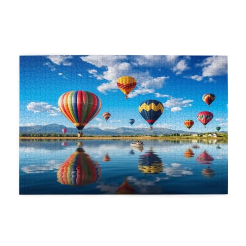 Puzzle 1000 Teile Heißluftballon Puzzle Wolke DIY Kreative Holz Jigsaws für Erwachsene, Impossible Herausfordernde Familie Aktivität Spiele, Deko Wohnzimmer, Geschenke für Frauen 75x50cm E-893 Puzzle 1000 Teile Heißluftballon Puzzle Wolke DIY Kreative Holz Jigsaws für Erwachsene, Impossible Herausfordernde Familie Aktivität Spiele, Deko Wohnzimmer, Geschenke für Frauen 75x50cm E-893 von Wehsaeho