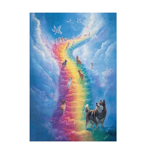Puzzle 1000 Teile Hund Puzzle Bird DIY Kreative Holz Jigsaws für Erwachsene mit Geschenkbox Verpackung, Impossible Herausfordernde Familie Aktivität Spiele, Geschenke für Frauen 75x50cm D-1092 von Wehsaeho