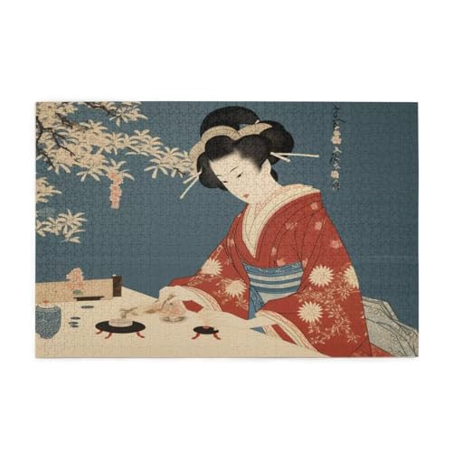 Puzzle 1000 Teile Japan Puzzle Frau DIY Kreative Holz Jigsaws für Erwachsene mit Geschenkbox Verpackung, Impossible Herausfordernde Familie Aktivität Spiele, Deko Wohnzimmer Geschenke 75x50cm E-1017 Puzzle 1000 Teile Japan Puzzle Frau DIY Kreative Holz Jigsaws für Erwachsene mit Geschenkbox Verpackung, Impossible Herausfordernde Familie Aktivität Spiele, Deko Wohnzimmer Geschenke 75x50cm E-1017 von Wehsaeho