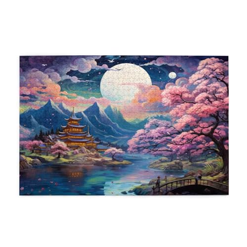 Puzzle 1000 Teile Japan Puzzle Kirschblüten DIY Kreative Holz Jigsaws für Erwachsene mit Geschenkbox Verpackung, Impossible Herausfordernde Familie Aktivität Spiele, Wanddeko Geschenke 75x50cm E-463 Puzzle 1000 Teile Japan Puzzle Kirschblüten DIY Kreative Holz Jigsaws für Erwachsene mit Geschenkbox Verpackung, Impossible Herausfordernde Familie Aktivität Spiele, Wanddeko Geschenke 75x50cm E-463 von Wehsaeho