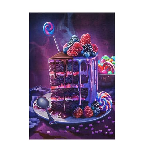 Puzzle 1000 Teile Küche Puzzle Essen DIY Kreative Holz Jigsaws für Erwachsene mit Geschenkbox, Impossible Herausfordernde Familie Aktivität Spiele, Deko Wohnzimmer, Geschenke für Frauen 75x50cm D-1239 von Wehsaeho