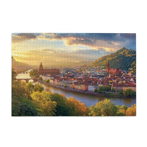 Puzzle 1000 Teile Landschaft Puzzle Berg DIY Kreative Holz Jigsaws für Erwachsene, Geschenkbox Verpackung, Impossible Herausfordernde Familie Aktivität Spiele, Deko Wohnzimmer Geschenke 75x50cm E-708 Puzzle 1000 Teile Landschaft Puzzle Berg DIY Kreative Holz Jigsaws für Erwachsene, Geschenkbox Verpackung, Impossible Herausfordernde Familie Aktivität Spiele, Deko Wohnzimmer Geschenke 75x50cm E-708 von Wehsaeho