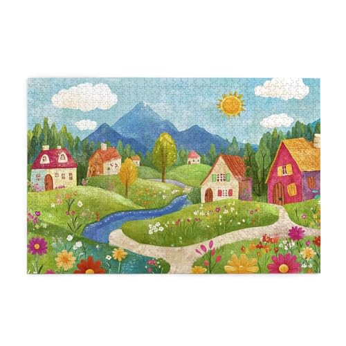 Puzzle 1000 Teile Landschaft Puzzle Wolke DIY Kreative Holz Jigsaws für Erwachsene, Geschenkbox Verpackung, Impossible Herausfordernde Familie Aktivität Spiele, Deko Wohnzimmer 75x50cm E-1681 Puzzle 1000 Teile Landschaft Puzzle Wolke DIY Kreative Holz Jigsaws für Erwachsene, Geschenkbox Verpackung, Impossible Herausfordernde Familie Aktivität Spiele, Deko Wohnzimmer 75x50cm E-1681 von Wehsaeho