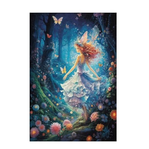 Puzzle 1000 Teile Mädchen Puzzle Schmetterling DIY Kreative Holz Jigsaws für Erwachsene mit Geschenkbox Verpackung, Impossible Herausfordernde Familie Aktivität Spiele, Deko Wohnzimmer 75x50cm D-1157 von Wehsaeho