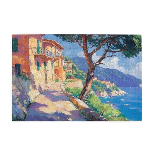 Puzzle 1000 Teile Meer Puzzle Berg DIY Kreative Holz Jigsaws für Erwachsene mit Geschenkbox Verpackung, Impossible Herausfordernde Familie Aktivität Spiele, Deko Wohnzimmer Geschenke 75x50cm E-1674 Puzzle 1000 Teile Meer Puzzle Berg DIY Kreative Holz Jigsaws für Erwachsene mit Geschenkbox Verpackung, Impossible Herausfordernde Familie Aktivität Spiele, Deko Wohnzimmer Geschenke 75x50cm E-1674 von Wehsaeho
