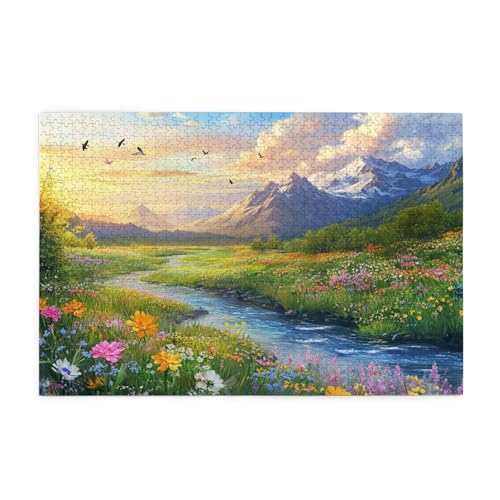 Puzzle 1000 Teile Natur Puzzle Berg DIY Kreative Holz Jigsaws für Erwachsene mit Geschenkbox Verpackung, Impossible Herausfordernde Familie Aktivität Spiele, Deko Wohnzimmer Geschenke 75x50cm E-1283 Puzzle 1000 Teile Natur Puzzle Berg DIY Kreative Holz Jigsaws für Erwachsene mit Geschenkbox Verpackung, Impossible Herausfordernde Familie Aktivität Spiele, Deko Wohnzimmer Geschenke 75x50cm E-1283 von Wehsaeho