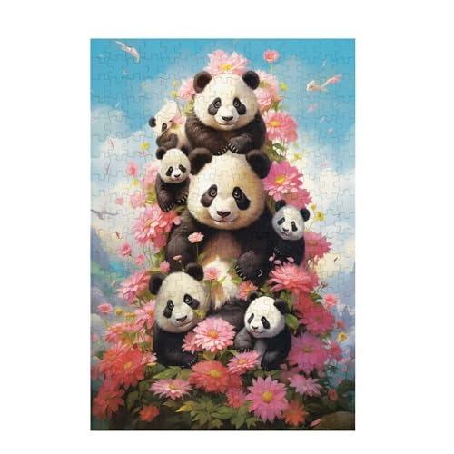 Puzzle 1000 Teile Panda Puzzle Blume DIY Kreative Holz Jigsaws für Erwachsene mit Geschenkbox, Impossible Herausfordernde Familie Aktivität Spiele, Deko Wohnzimmer, Geschenke für Frauen 75x50cm D-1489 Puzzle 1000 Teile Panda Puzzle Blume DIY Kreative Holz Jigsaws für Erwachsene mit Geschenkbox, Impossible Herausfordernde Familie Aktivität Spiele, Deko Wohnzimmer, Geschenke für Frauen 75x50cm D-1489 von Wehsaeho