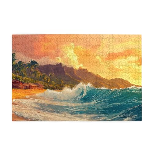 Puzzle 1000 Teile Strand Puzzle Berg DIY Kreative Holz Jigsaws für Erwachsene mit Geschenkbox Verpackung, Impossible Herausfordernde Familie Aktivität Spiele, Deko Wohnzimmer Geschenke 75x50cm E-1214 Puzzle 1000 Teile Strand Puzzle Berg DIY Kreative Holz Jigsaws für Erwachsene mit Geschenkbox Verpackung, Impossible Herausfordernde Familie Aktivität Spiele, Deko Wohnzimmer Geschenke 75x50cm E-1214 von Wehsaeho