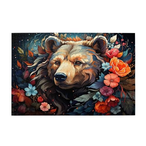 Puzzle 1000 Teile Tier Puzzle Blume DIY Kreative Holz Jigsaws für Erwachsene mit Geschenkbox Verpackung, Impossible Herausfordernde Familie Aktivität Spiele, Deko Wohnzimmer Geschenke 75x50cm E-346 Puzzle 1000 Teile Tier Puzzle Blume DIY Kreative Holz Jigsaws für Erwachsene mit Geschenkbox Verpackung, Impossible Herausfordernde Familie Aktivität Spiele, Deko Wohnzimmer Geschenke 75x50cm E-346 von Wehsaeho