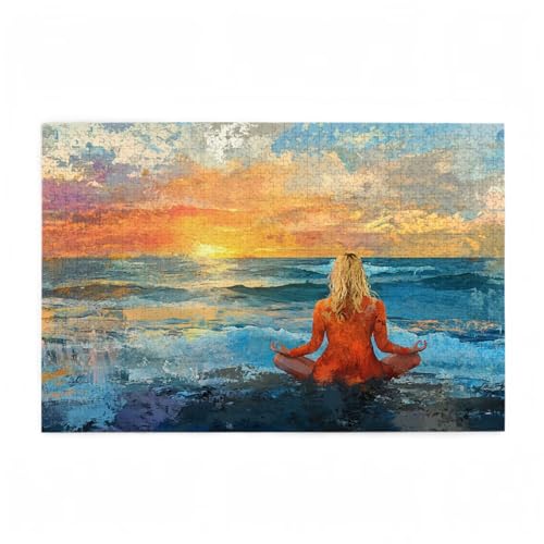 Puzzle 1000 Teile Yoga Puzzle Frau DIY Kreative Holz Jigsaws für Erwachsene mit Geschenkbox Verpackung, Impossible Herausfordernde Familie Aktivität Spiele, Wohnzimmer Deko Geschenke 75x50cm D-414 Puzzle 1000 Teile Yoga Puzzle Frau DIY Kreative Holz Jigsaws für Erwachsene mit Geschenkbox Verpackung, Impossible Herausfordernde Familie Aktivität Spiele, Wohnzimmer Deko Geschenke 75x50cm D-414 von Wehsaeho