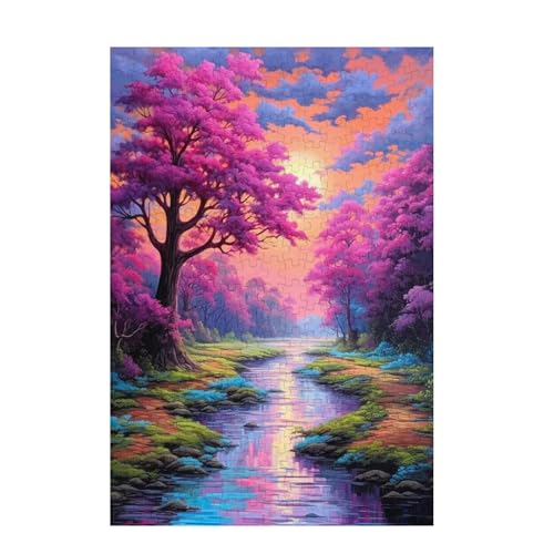 Puzzle 1500 Teile Baum Puzzle Blume DIY Kreative Holz Jigsaws für Erwachsene mit Geschenkbox Verpackung, Impossible Herausfordernde Familie Aktivität Spiele, Geschenke für Frauen 87x57cm D-856 von Wehsaeho