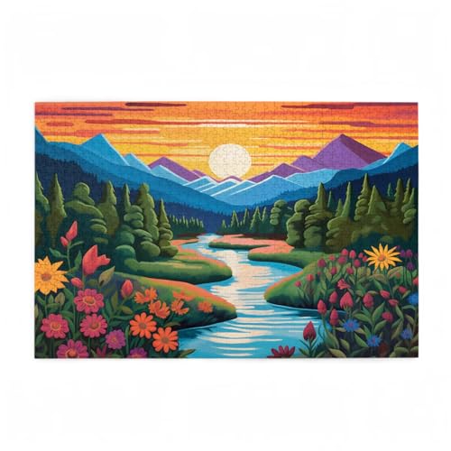 Puzzle 1500 Teile Berg Puzzle Karikatur DIY Kreative Holz Jigsaws für Erwachsene mit Geschenkbox Verpackung, Impossible Herausfordernde Familie Aktivität Spiele, Deko Wohnzimmer 87x57cm D-574 Puzzle 1500 Teile Berg Puzzle Karikatur DIY Kreative Holz Jigsaws für Erwachsene mit Geschenkbox Verpackung, Impossible Herausfordernde Familie Aktivität Spiele, Deko Wohnzimmer 87x57cm D-574 von Wehsaeho
