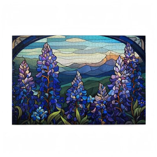 Puzzle 1500 Teile Blume Puzzle Abstrakt DIY Kreative Holz Jigsaws für Erwachsene mit Geschenkbox Verpackung, Impossible Herausfordernde Familie Aktivität Spiele, Deko Wohnzimmer 87x57cm D-696 von Wehsaeho