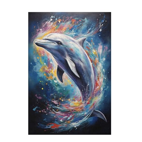 Puzzle 1500 Teile Delphin Puzzle Farbe DIY Kreative Holz Jigsaws für Erwachsene mit Geschenkbox Verpackung, Impossible Herausfordernde Familie Aktivität Spiele, Deko Wohnzimmer 87x57cm D-1127 Puzzle 1500 Teile Delphin Puzzle Farbe DIY Kreative Holz Jigsaws für Erwachsene mit Geschenkbox Verpackung, Impossible Herausfordernde Familie Aktivität Spiele, Deko Wohnzimmer 87x57cm D-1127 von Wehsaeho