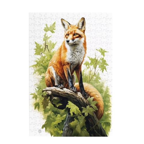 Puzzle 1500 Teile Fuchs Puzzle Baum DIY Kreative Holz Jigsaws für Erwachsene mit Geschenkbox, Impossible Herausfordernde Familie Aktivität Spiele, Deko Wohnzimmer, Geschenke für Frauen 87x57cm D-1564 von Wehsaeho
