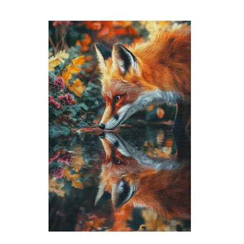 Puzzle 1500 Teile Fuchs Puzzle Blume DIY Kreative Holz Jigsaws für Erwachsene mit Geschenkbox, Impossible Herausfordernde Familie Aktivität Spiele, Deko Wohnzimmer, Geschenke für Frauen 87x57cm D-835 Puzzle 1500 Teile Fuchs Puzzle Blume DIY Kreative Holz Jigsaws für Erwachsene mit Geschenkbox, Impossible Herausfordernde Familie Aktivität Spiele, Deko Wohnzimmer, Geschenke für Frauen 87x57cm D-835 von Wehsaeho