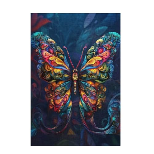 Puzzle 1500 Teile Schmetterling Puzzle Farbe DIY Kreative Holz Jigsaws für Erwachsene mit Geschenkbox Verpackung, Impossible Herausfordernde Familie Aktivität Spiele, Deko Wohnzimmer 87x57cm D-803 Puzzle 1500 Teile Schmetterling Puzzle Farbe DIY Kreative Holz Jigsaws für Erwachsene mit Geschenkbox Verpackung, Impossible Herausfordernde Familie Aktivität Spiele, Deko Wohnzimmer 87x57cm D-803 von Wehsaeho