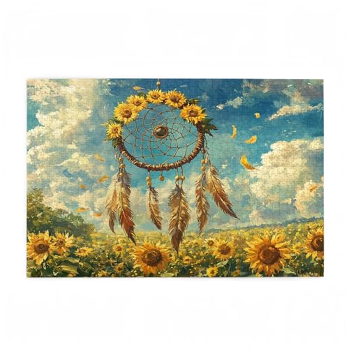 Puzzle 1500 Teile Sonnenblume Puzzle Wolke DIY Kreative Holz Jigsaws für Erwachsene mit Geschenkbox Verpackung, Impossible Herausfordernde Familie Aktivität Spiele, Deko Wohnzimmer 87x57cm D-427 Puzzle 1500 Teile Sonnenblume Puzzle Wolke DIY Kreative Holz Jigsaws für Erwachsene mit Geschenkbox Verpackung, Impossible Herausfordernde Familie Aktivität Spiele, Deko Wohnzimmer 87x57cm D-427 von Wehsaeho